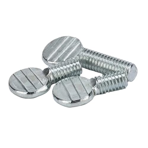 U-Bolts 50Pcs M8 M10 Ping pong racket Screws thumb Wave board Flat head ball beat Handle screw bolt 12mm-35mm(M8x16mm (2pcs)) - color: M8x16mm (2pcs)