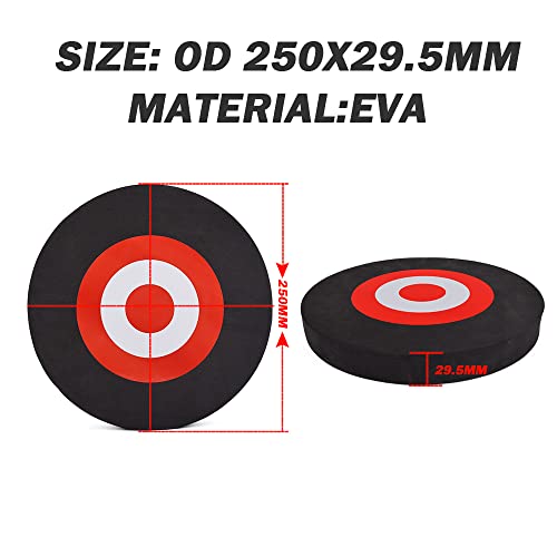 Arrow Targets EVA Foam Round Target for Archery Shooting, White or Black, 1 Piece