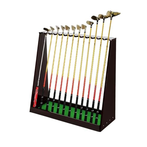 13 Hole Club Rack Wooden Golf Putter Stand Indoor Display Rack Golf Club Rack Golf Club Holder Natural Wood Golf Club Stand for Storage Golf Driving Range Supplies