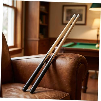 2Pcs Pool Cue Sticks Short Billiard Cues for Tight Spaces Lightweight Cue Sports Accessory for Beginners and Teenagers