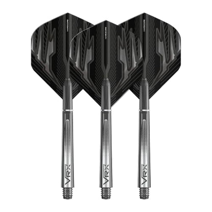 RED Dragon Dart Flight & Stems Combo - 4 Sets of Standard Flights and 4 Sets of Medium VRX Stems Per Pack