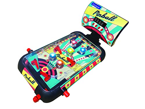 LEXiBOOK Table Electronic Pinball, Action and Reflex Game for Children and Family, LCD Screen, Light and Sound Effects, JG610 - style: Retro