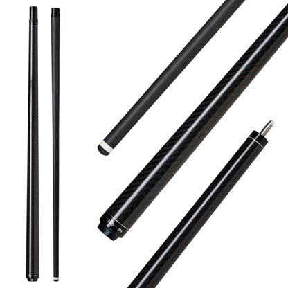 Carbon Fiber Short Pool Cue,32"/36"/42"/48" Low Deflection Kids Pool Cue,Professional Carbon Fiber Billiard Cue Shaft 5/16×18 - color: 48",12.5mm Tip