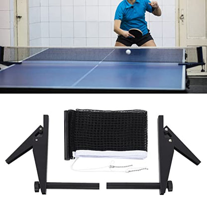 Table Tennis Net Rack Set, 67.7in Foldable Table Tennis Match Net Belt Bracket for Indoors Outdoors, Professional Athlete Amateur