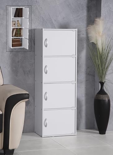 HODEDAH IMPORT Bookcase - color: White