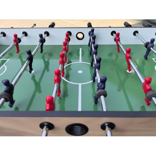 4ft Foosball Table Soccer Game Table Easy to Assemble with Wooden Steel Construction Indoor Sports Fun for Adults & Teens in Home&Apartments&Game Rooms - color: Wood