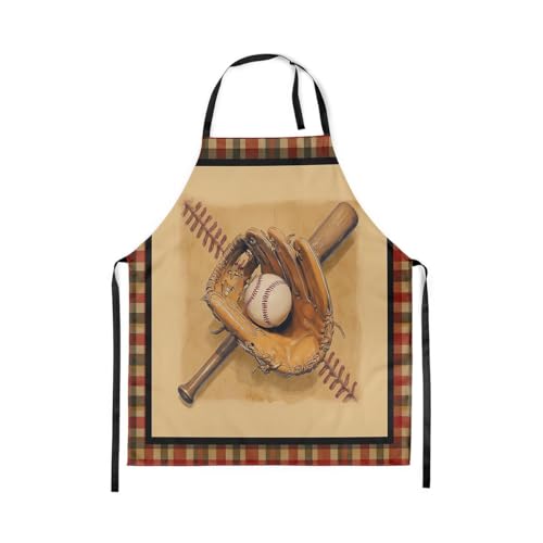 Castle Fairy Cartoon Baseball Kitchen Apron,Bow Knots Waterproof Apron - color: Khaki Red