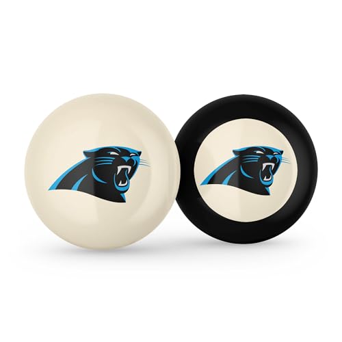 Imperial NFL Logo Cue Ball & 8 Ball Combo Set - color: Carolina Panthers, White