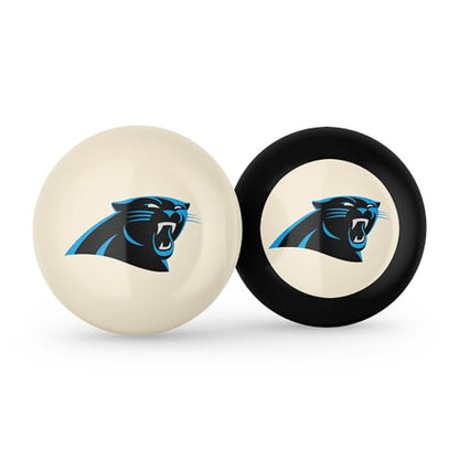 Imperial NFL Logo Cue Ball & 8 Ball Combo Set - color: Carolina Panthers, White