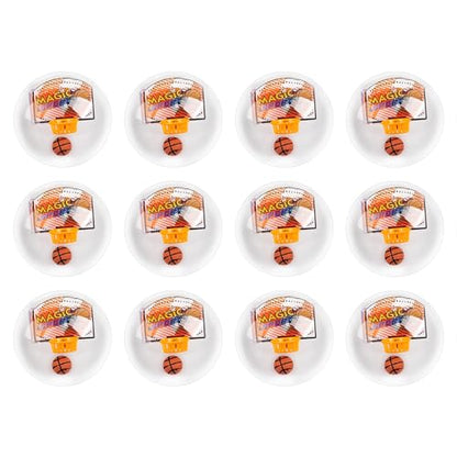 12 Set End of Year Student Gifts Basketball Party Favors Mini Basketball Handheld Shoot Score Hoop Game Classroom Rewards Carnival Prizes Party Supplies Exchange