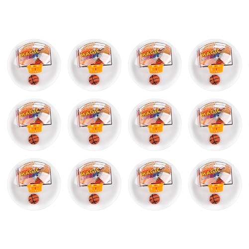 12 Set End of Year Student Gifts Basketball Party Favors Mini Basketball Handheld Shoot Score Hoop Game Classroom Rewards Carnival Prizes Party Supplies Exchange