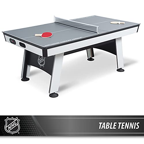 EastPoint Multi-Game Tables, Play 2-in-1 Air Hockey Table with Table Tennis Top - Perfect for Family Game Room, Adult rec Room, basements, Man cave, or Garage
