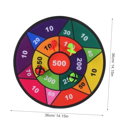 BESPORTBLE 1Set Extra Sticky Dart Board Game for Fun with Sticky Balls Engaging Party for Family Friends for All Ages