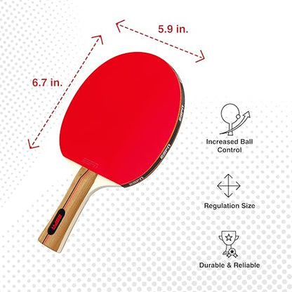 ESPN Ping Pong Set, Table Tennis Ideal for Family Games and Game Night - color: 1 Paddle
