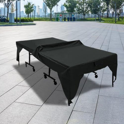 Waterproof, Rainproof Table Tennis Table Cover, Black - color: Black