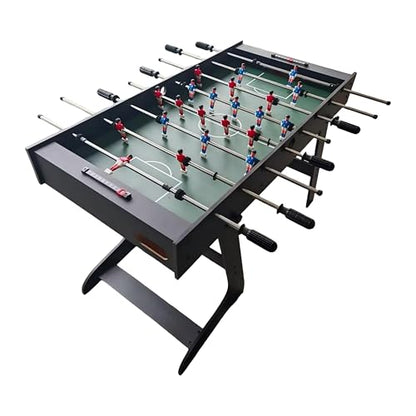 Relaxdays Foldable Football Table with 3 Balls 78 x 122 x 61 cm Dark Brown