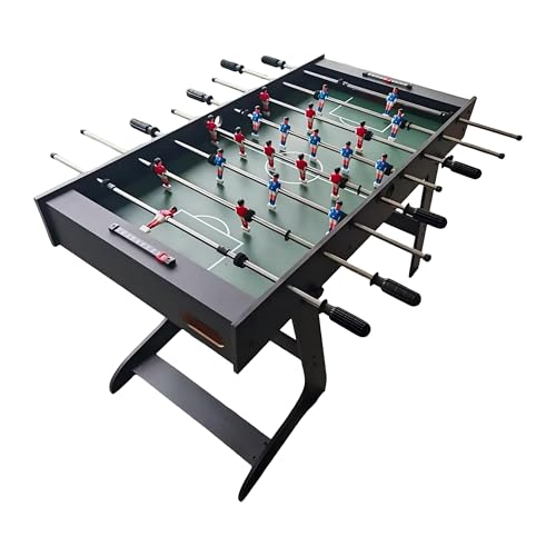 Relaxdays Foldable Football Table with 3 Balls 78 x 122 x 61 cm Dark Brown