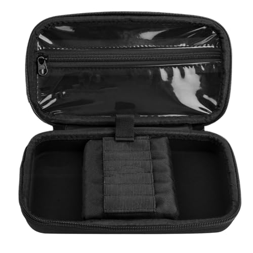 EVA Dart Case, Carrying Case for Steel Tip or Soft Tip Darts, Holds 6 Darts and Accessories, Dart Storage Organizer with Handle for Flights, Shafts