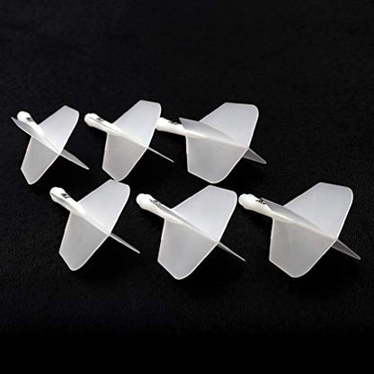 CUESOUL 6 Pieces ROST Integrated Dart Shaft and Flights - color: Shaft Length 21mm-Big Wing Shape-Ice