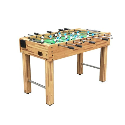 4ft Foosball Table, Soccer Football Game Table with 2 Balls, Easy to Assembly, Wooden Steel Indoor Sports Table for Home Game Room Office