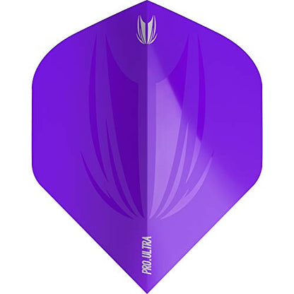 Target Darts 5 x Sets of ID Pro. Ultra Dart Flights - 15 Dart Flights in Total - No. 2/ No. 6 Flight Designs Sizes in 11 Colours - color: Purple, size: No.2