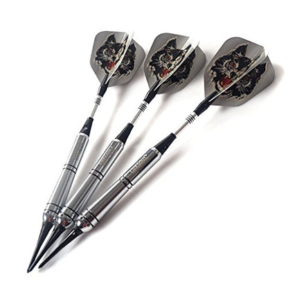 CUESOUL Soft Tip Darts Set Plastic Tip with Dart Case - color: 16g-SkyWolf-Brass