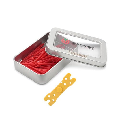 CUESOUL OTO Small Thread Soft Tip Dart Point Pack - color: Red
