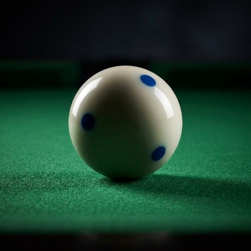 6 Dots - Spot Pool - Billiard Practice Training Cue Ball 6 oz - 2 1/4" Blue - color: Blue