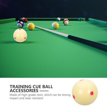 OUNONA Wear-Resistant Pool Cue Ball with Marked Dot Professional Billiard Training Ball for Practice for American Pool Players
