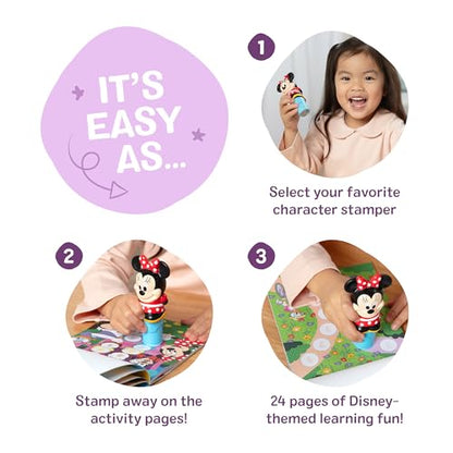 Melissa & Doug Sticker Wow!™ 24-Page Activity Pad and Sticker Stamper, 300 Stickers, Arts and Crafts Fidget Toy Collectible Character – Disney Minnie Mouse - for Kids Ages 3+ - FSC Certified