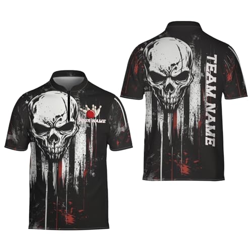 Personalized Custom Jersey for Men, Uniform Shirt for Bowling Team Gift - color: D16
