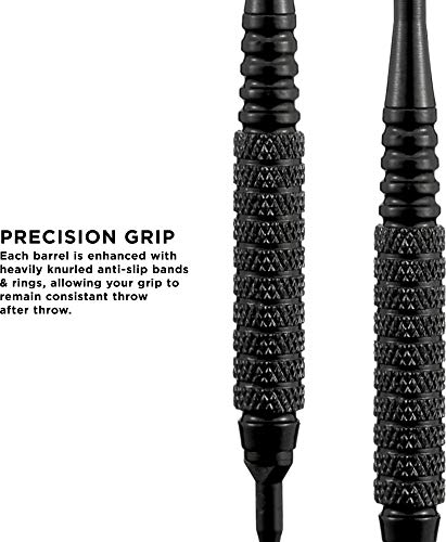 Viper Black Magic Soft Tip Darts, 18 Grams - style: Coarse Knurling