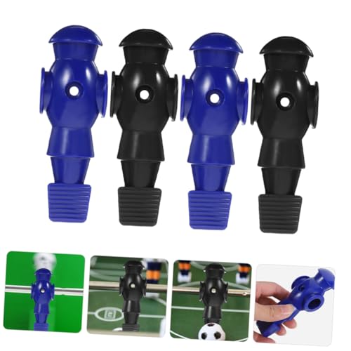 4Pcs Table Soccer Figures Foosball Replacement Players PP Resin Football Men Statues for Standard Rods Navy and Cyan
