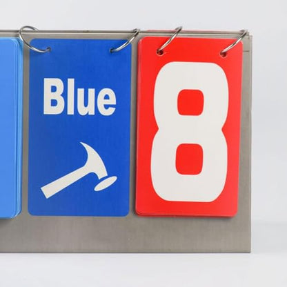 Tabletop Curling Scoreboard Flip Scoreboard Lightweight Scoring Board Flip Score Keeper for Comprehensive Score Tracking