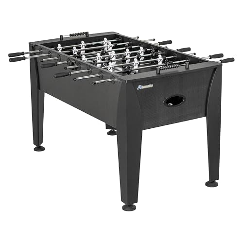 Atomic Pro Force Foosball Table – 56” Official Size Arcade Table with Carbon Fiber Style Design, Perimeter Ramp, Slide Scoring, Built‑in Ball Return