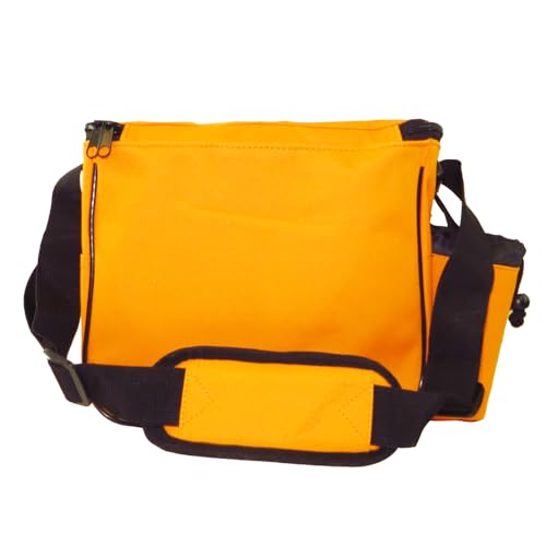 Fade Lite Disc Golf Bag – Compact, Lightweight, and Reliable Storage for New and Casual Players - Shoulder Strap Bag - Night Golf Bag - color: Sunset Orange