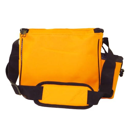 Fade Lite Disc Golf Bag – Compact, Lightweight, and Reliable Storage for New and Casual Players - Shoulder Strap Bag - Night Golf Bag - color: Sunset Orange
