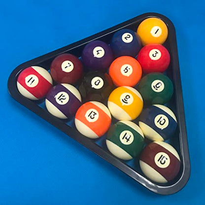 OKKO Billiard Pool Table Plastic 8 Ball Triangle Rack Black for Standard 2 ¼” Pool Balls - size: for 2 1/4" pool balls (Pack of 2)
