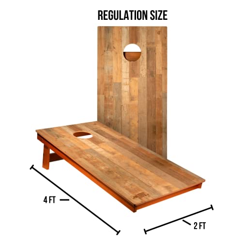 ACA American Cornhole Association Recreational Boards Regulation Backyard 2ft x 4ft - color: Distressed Wood