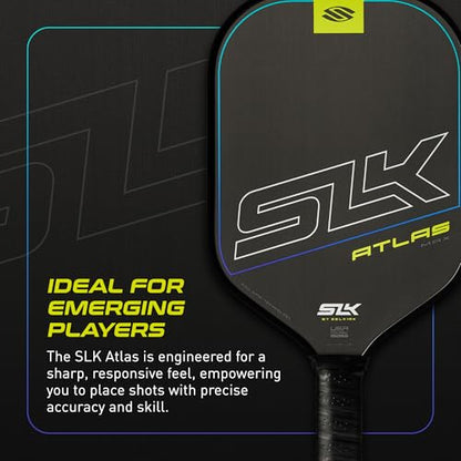 Selkirk Sport SLK Atlas Pickleball Paddle | Carbon Fiber Honeycomb - color: Blue, size: Max (All-Around Paddle)