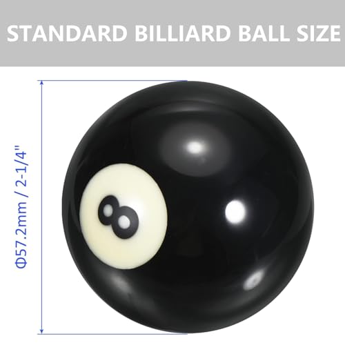 M METERXITY Billiard Balls Set - 16 Professional Pool Balls Billiard Balls Kit, Regulation Size, Apply to Pool Table Accessories (2-1/4", 57.2mm)