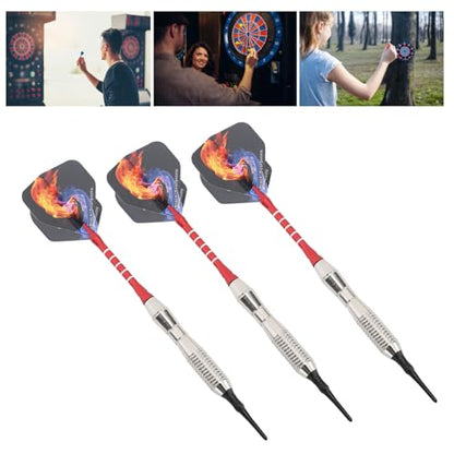 plplaaoo Soft Tip Darts Professional Plastic Aluminum Shafts Indoor Dartboard Games Set for Beginners 3PCS with Storage Box