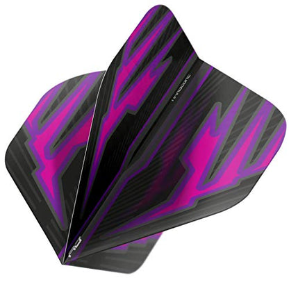 Hardcore Radical Extra Thick Standard Dart Flights - 4 Sets Per Pack (12 Dart Flights in Total) & Red Dragon Checkout Card