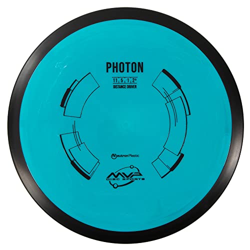 MVP Disc Sports Neutron Photon Disc Golf Distance Driver (Colors May Vary) - size: 165-170g