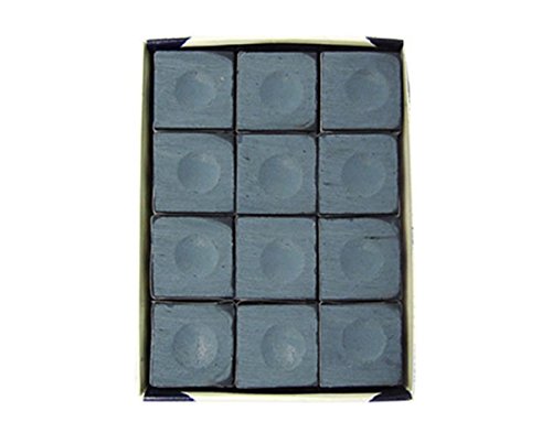 Silver Cup Billiard CHALK - ONE DOZEN - color: Powder Blue
