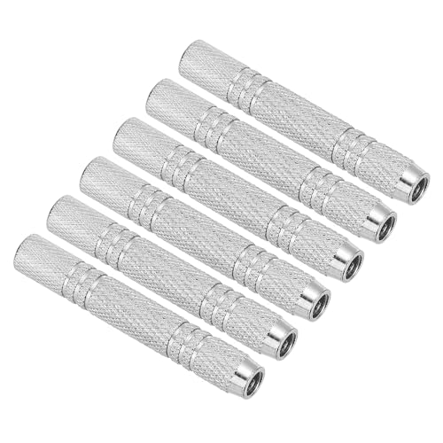 12 Grams Dart Replacements Barrel, 6Pcs Metal Dart Replace Barrel Accessories for Soft and Steel Dart Tips, Silver Tone