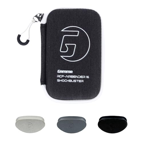 GAMMA RCF Airbender Pickleball Paddle, Raw Carbon Fiber, Customizable Handle Weight System & Aerodynamic Open Throat w/Shock Absorbing Gel Insert, 22mm & 16mm - style: 16 MM - Deluxe Box Set