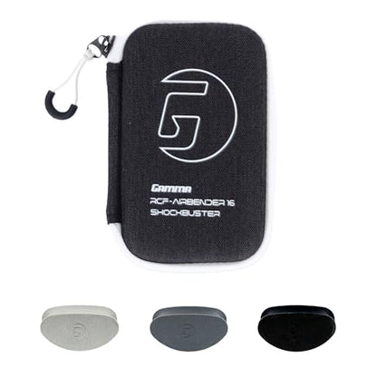 GAMMA RCF Airbender Pickleball Paddle, Raw Carbon Fiber, Customizable Handle Weight System & Aerodynamic Open Throat w/Shock Absorbing Gel Insert, 22mm & 16mm - style: 16 MM - Deluxe Box Set