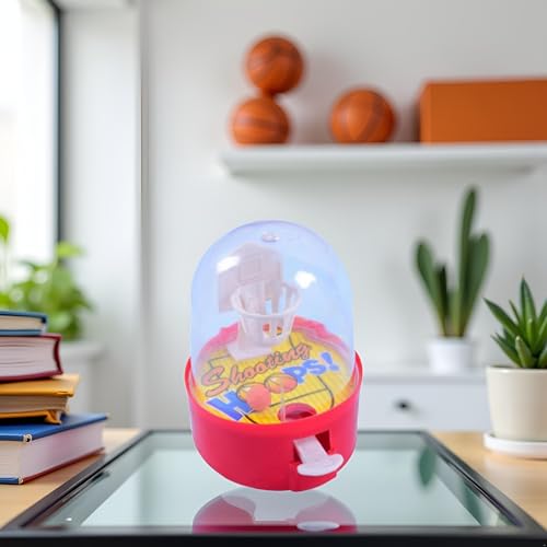 Mini Finger Basketball Shooting Game, Basketball Party Favors, Mini Handheld Desktop Table Basketball Game for Development Educational for Reduce Stress Killing Time Basketball Games