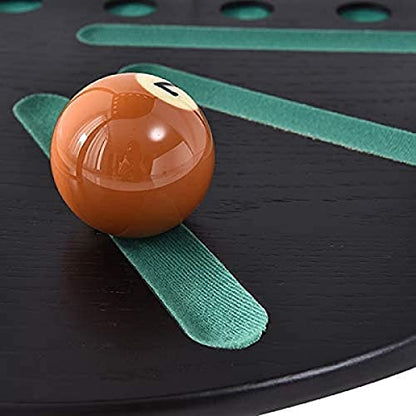 Billiard Stick Stand Pool Cue Holder Solid Wood Billiard Stick Stand Floor Stand Cue Rack Rack Holds 8 Cues Billiard Cue Stand and Set of Pool Balls Free Standing